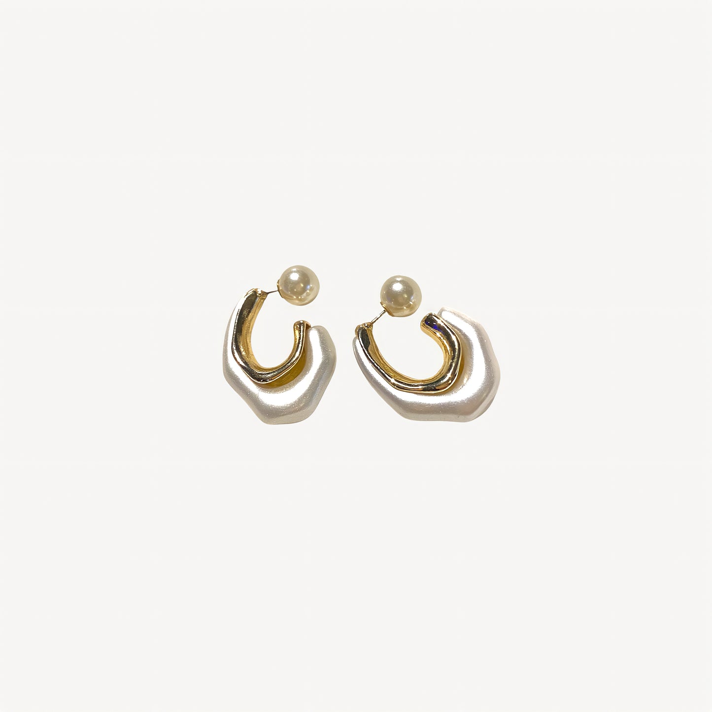 ヴィンテージフレンチバロックパールピアス