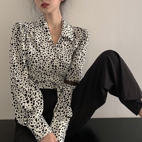 ヒョウ柄シャツ