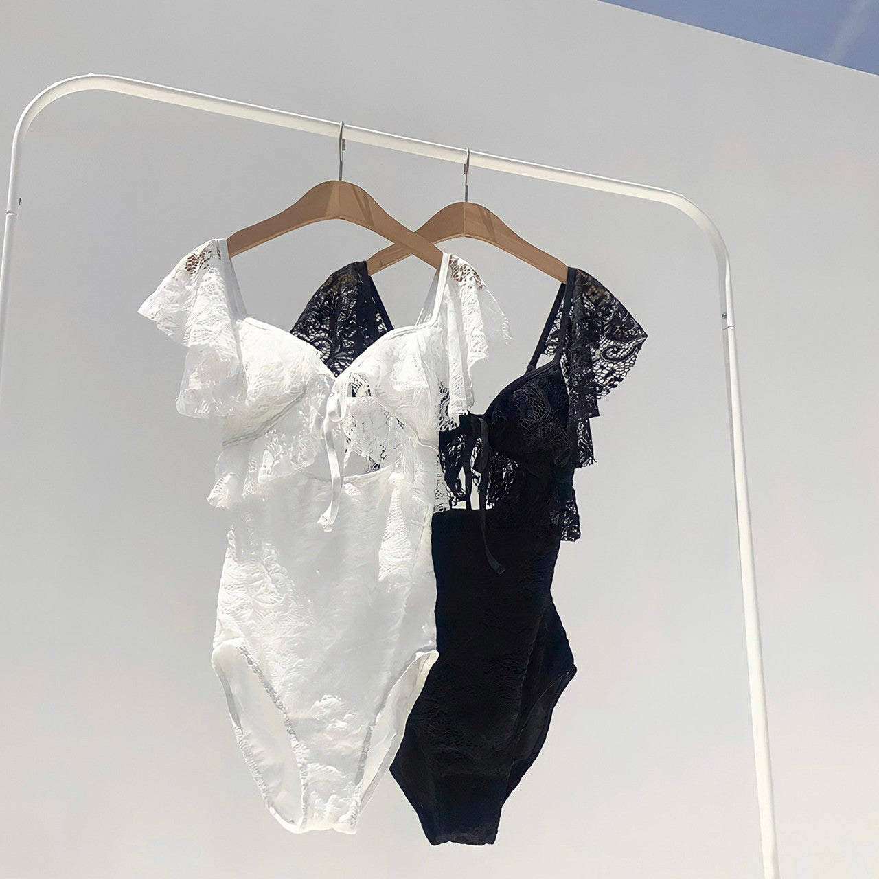 レースハイウエストビキニ