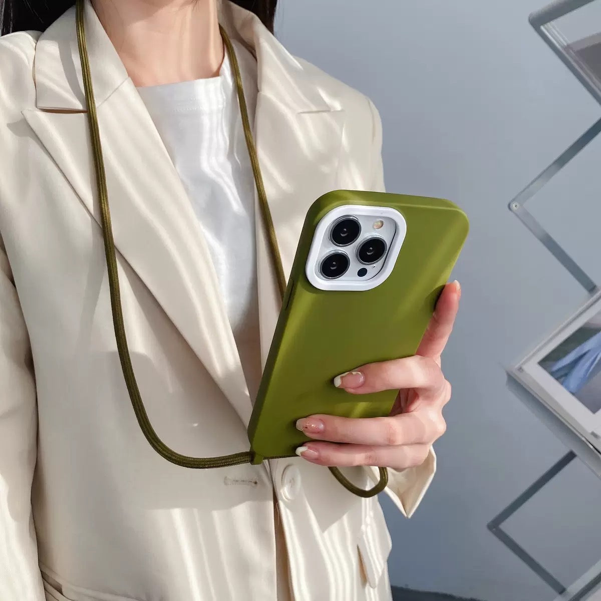 バイカラーiPhoneケース