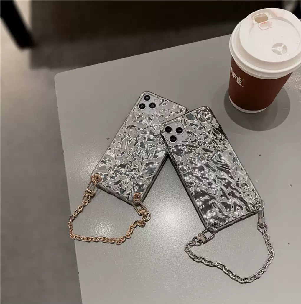 チェーンメタルiPhoneケース
