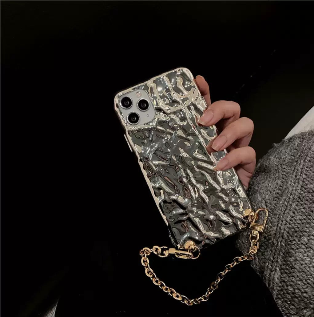 チェーンメタルiPhoneケース
