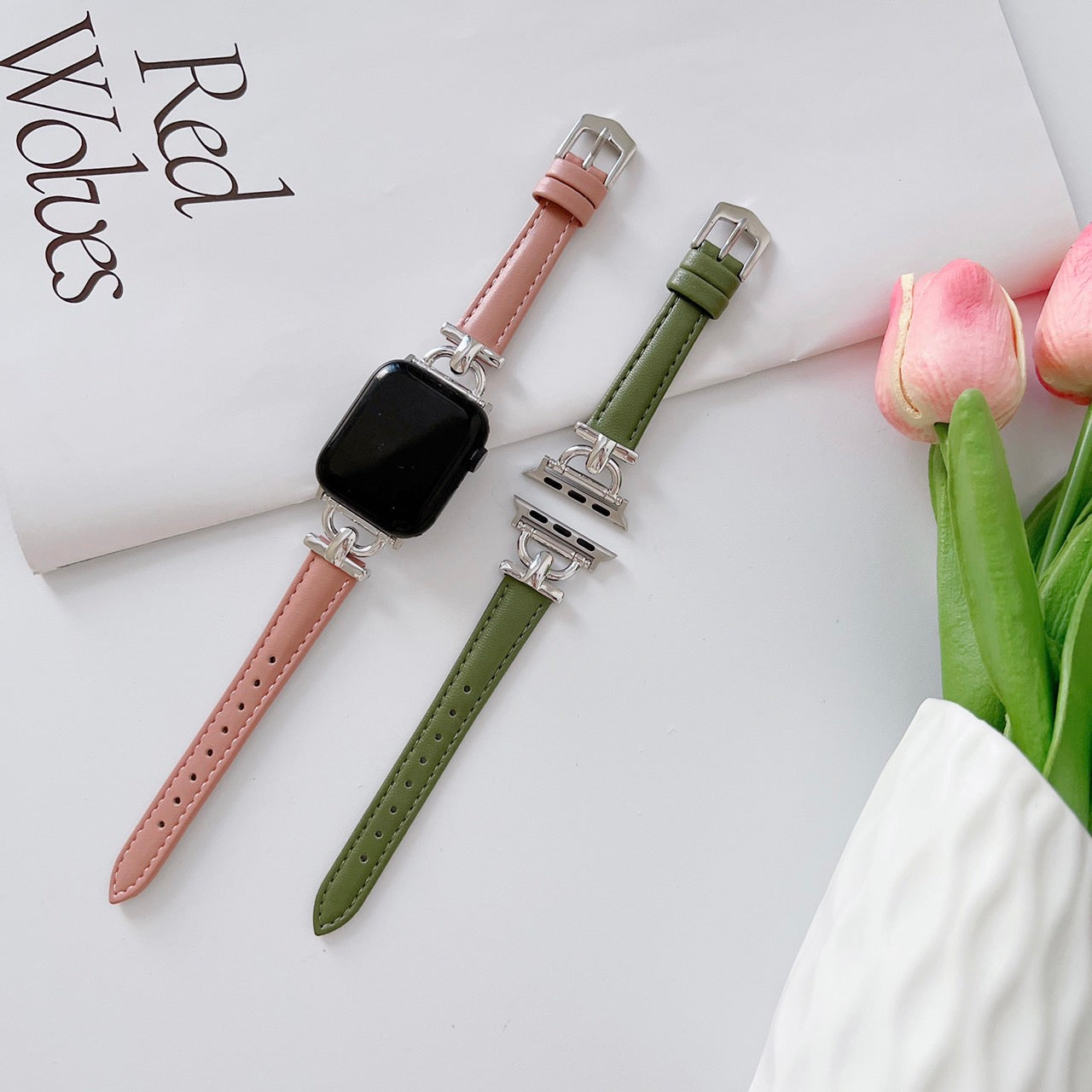 AppleWatchバックルレザーバンド