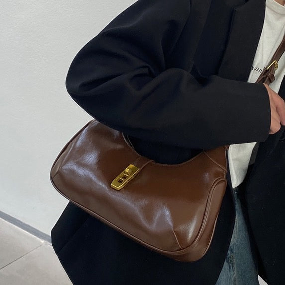 レザーハンドルバッグ