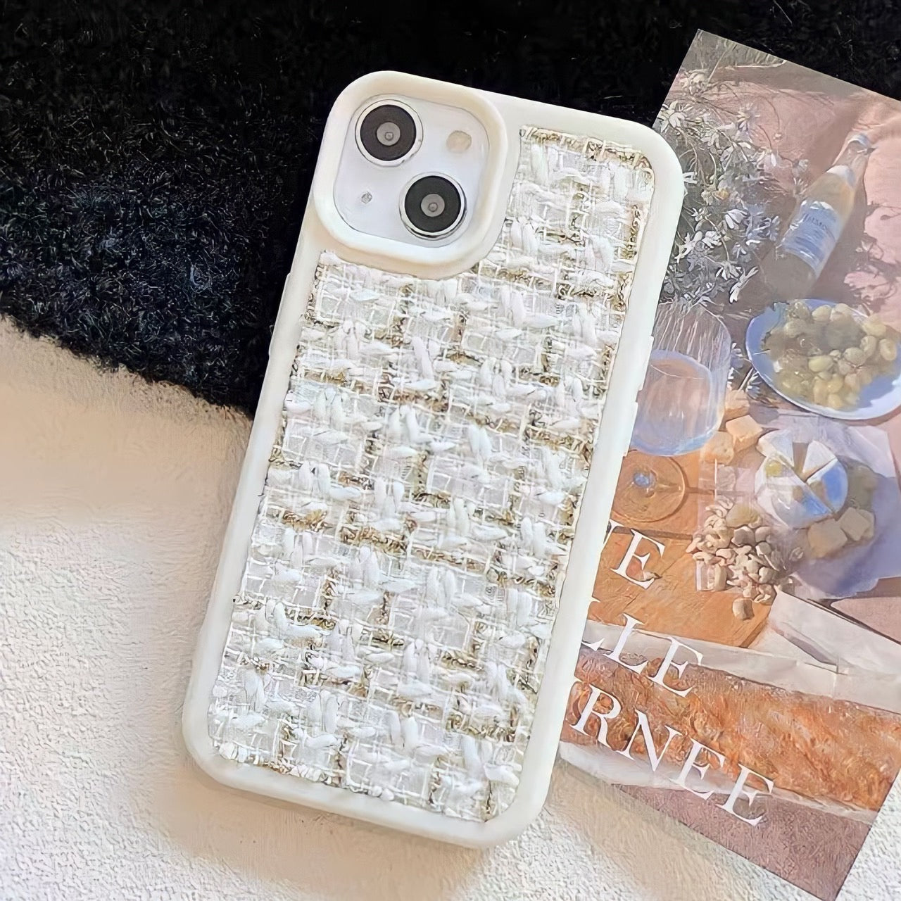 ツイードiPhoneケース