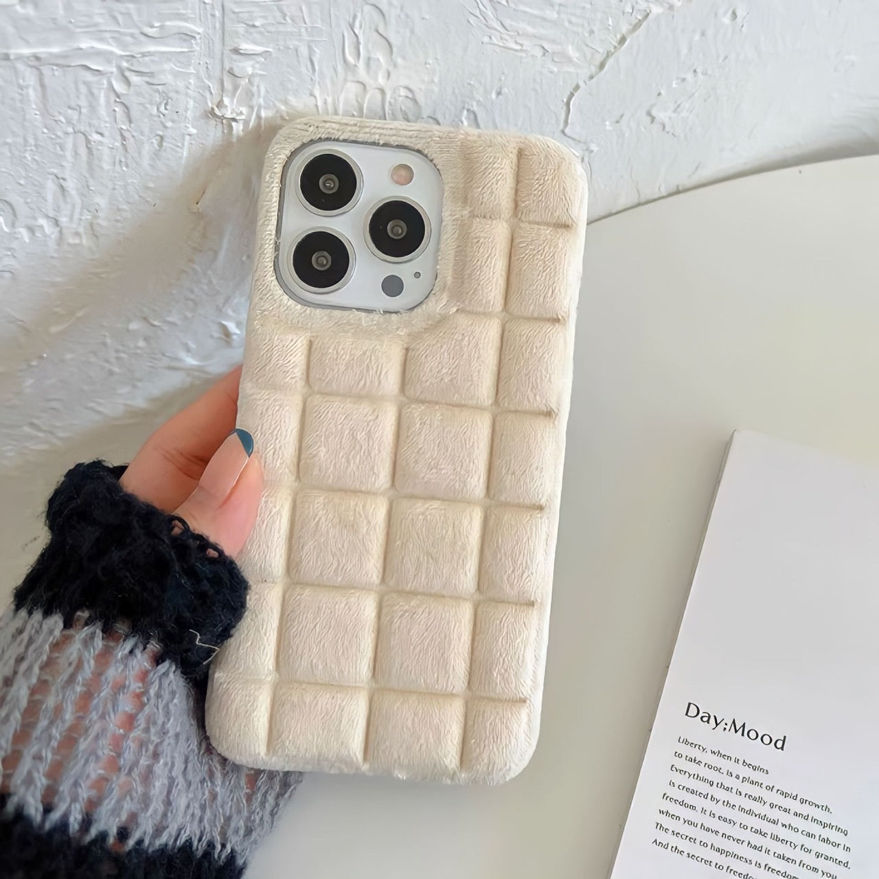 ふわもこブロックiPhoneケース