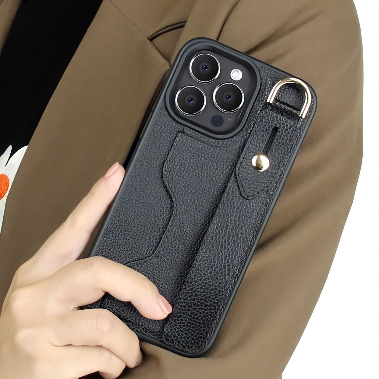 ハンドベルト付きiPhoneケース